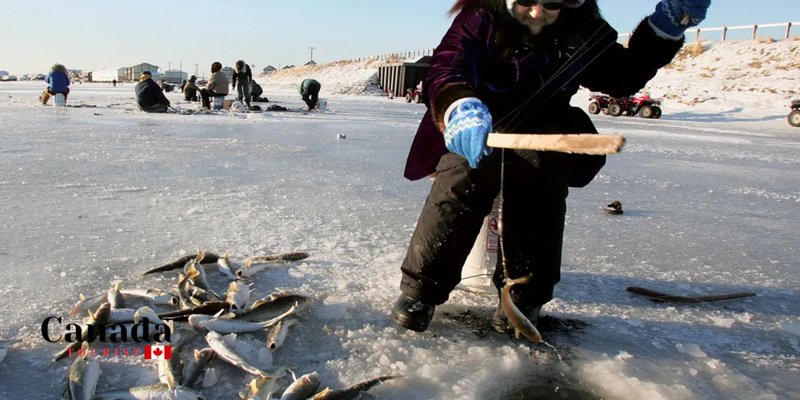 Ice fishing, ice fishing game online